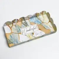 Коробка для печенья, кондитерская упаковка с PVC крышкой, голография, &laquo;Камень&raquo;, 10.5 х 21 х 3 см