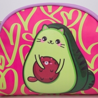 Сумка детская "Авокадо", искусственная кожа, с брелком, 18х15х2 см