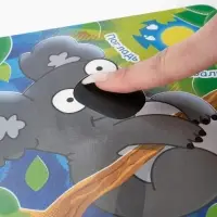 Тактильная книжка "Дружный зоопарк", Синий трактор