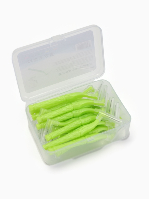 Ершики для брекетов и зубов, набор 20 шт., 0.8 мм