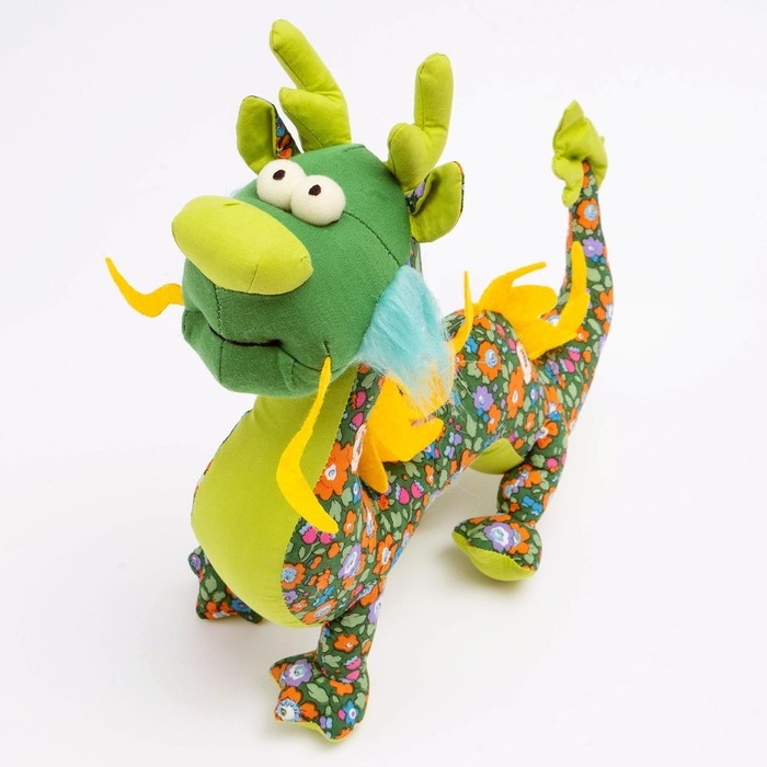 Мягкая игрушка &laquo;Дракон&raquo;, цвет зелёный