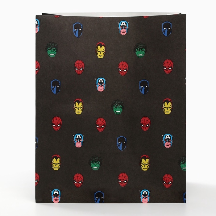 Набор крафтовых пакетов со стикерами, Мстители, 18х22х12 см