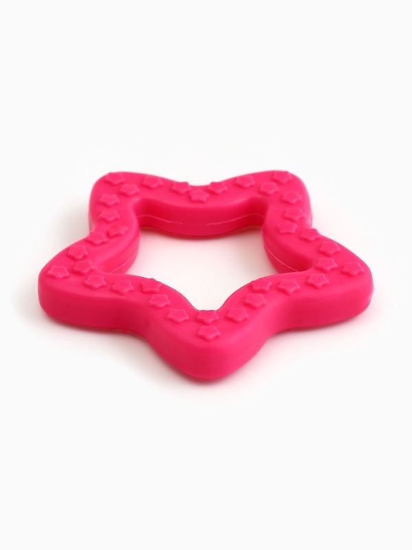 Игрушка жевательная суперпрочная Игрушка жевательная суперпрочная "Звезда", 8 см, розовая