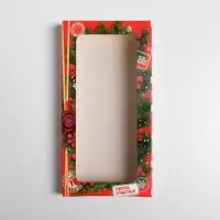 Коробка для шоколада &laquo;Волшебная почта&raquo;, с окном, 17 х 8.5 х 1.5 см