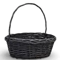 Набор корзин 3 шт ИВА 36x36x14 30x30x12 25x25x11 см ПЛЕТ ручка h=23/20/17 см