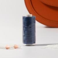 Нитки вощёные, плоские, 150D/16, 0,8 мм, 50 ± 2 м, цвет тёмно-синий Нитки вощёные, плоские, 150D/16, 0,8 мм, 50 ± 2 м, цвет тёмно-синий