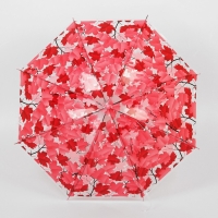 Зонт детский &laquo;Листочки&raquo;, полуавтоматический, r=45,5см, цвет МИКС