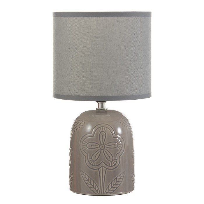 Настольная лампа "Монако" Е14 40Вт серый 16х16х29 см RISALUX