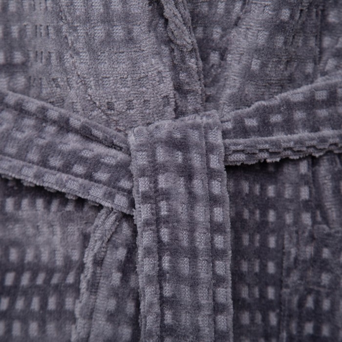 Халат махровый LoveLife "Comfort" цвет серый, размер 52-54 (М) 100% хлопок, 330 гр/м2