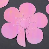 Топпер для торта &laquo;Цветы&raquo;, розовый