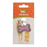 Адресник под записку "Косточка" большой, 4,3 х 2,8 см Адресник под записку "Косточка" большой, 4,3 х 2,8 см