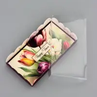 Коробка для печенья, &laquo;Тюльпаны&raquo;, 10.5&times;20&times;3 см