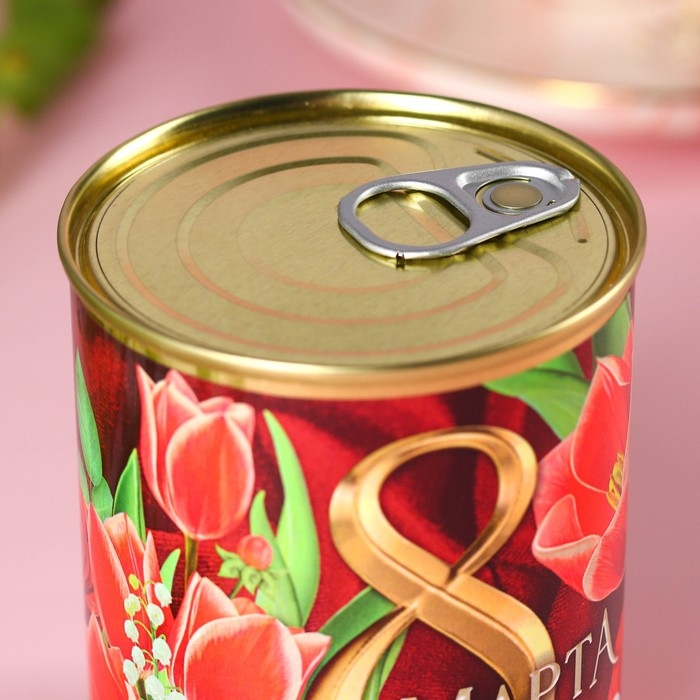 Печенье с предсказанием в консервной банке &laquo;8 марта&raquo;, 24 г (4 шт. х 6 г).