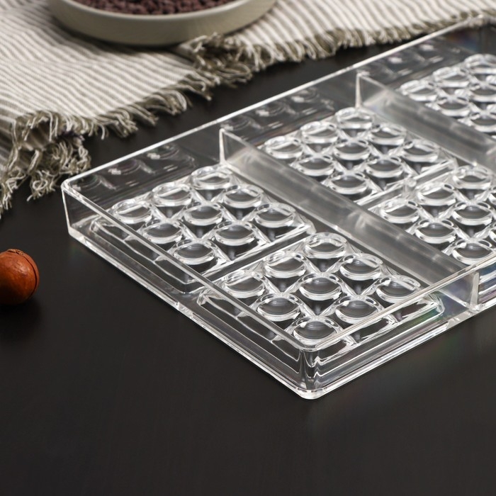 Форма для шоколада и конфет KONFINETTA &laquo;Поп-ит&raquo;, 6 ячеек, 27,5&times;17,5&times;2,5 см, ячейка 7&times;7 см