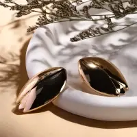 Серьги металл "Тюльпан" цветок, цвет золото