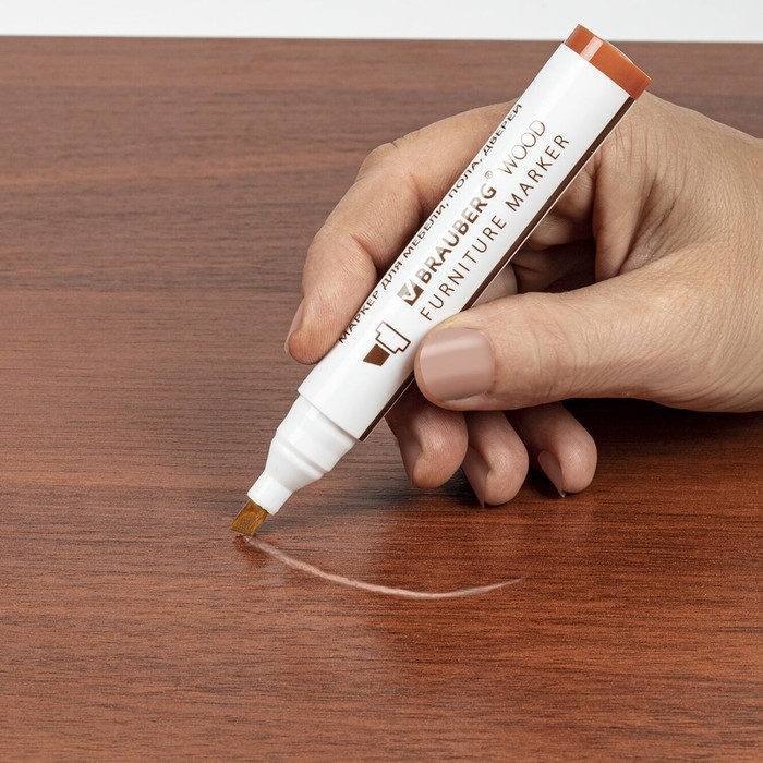 Маркеры 6цв для дерева, BRAUBERG WOOD 152203