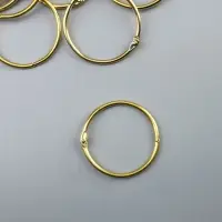 Кольцо для творчества (для фотоальбомов) "Золото" набор 10 шт внутр. d= 4,5 см внешн. d=5см