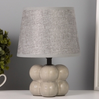 Лампа настольная "Бабл" 40Вт Е14 серый 18х18х26см Лампа настольная "Бабл" 40Вт Е14 серый 18х18х26см