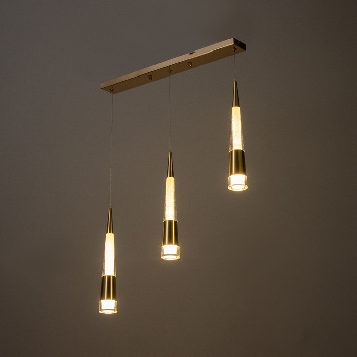 Светильник BayerLux "Галассия" 3хLED 9Вт золото 50х3,2х32-182120 см