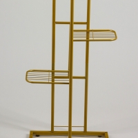 Подставка для цветов Greengo, 4 полки, 43 &times; 22 &times; 82 см, напольная, металл, цвет золотой