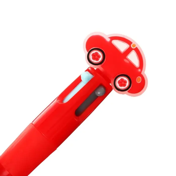 Ручка шариковая автоматическая 4-х цветная, мини, "Машина", МИКС