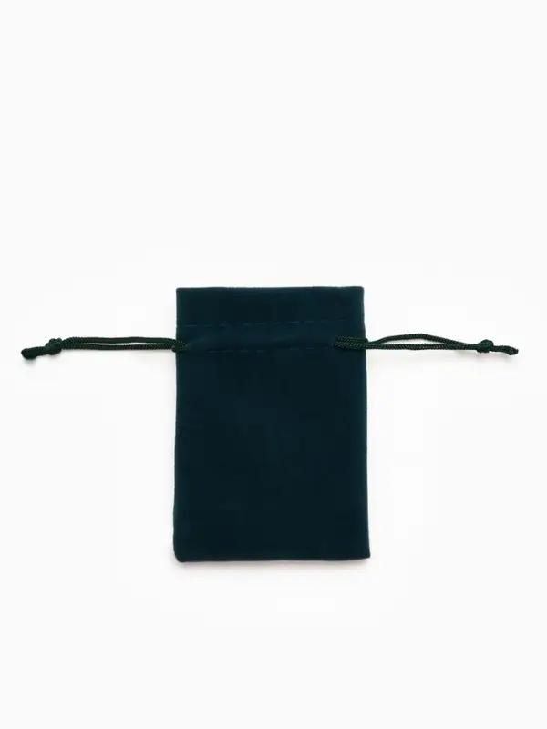 Мешочек бархатный &laquo;Классика&raquo;, 7&times;9 см ( + - 1 см), цвет изумрудный