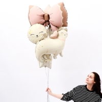 Воздушный шар фольгированный 27" &laquo;Кошечка с бантиком&raquo;, матовый