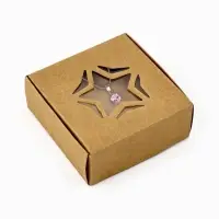 Коробка под бижутерию с окном &laquo;Звезда&raquo;, 7.5 х 7.5 х 3 см