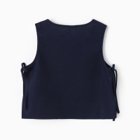 Блузка для девочки, MINAKU, тёмно-синяя, рост 152 см