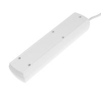 Сетевой фильтр Юнивольт, 4 гнезда, 3 м, 10 А, 2200 Вт, с з/к, белый