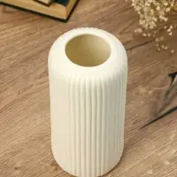 Ваза керамика настольная "Флоранс классик" 20х9,5х7 см, белый