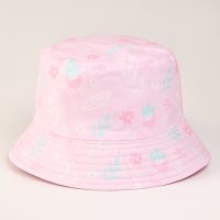 Панама детская для девочки &laquo;Цветочки&raquo;, цвет розовый, р-р 48-50