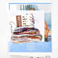 Вышивка крестиком 21х30 см "Маяк в море"