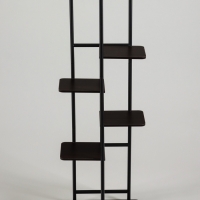 Подставка для цветов Greengo, 6 полок, 36 &times; 23 &times; 106 см, напольная, каркас металл, полки МДФ, чёрная