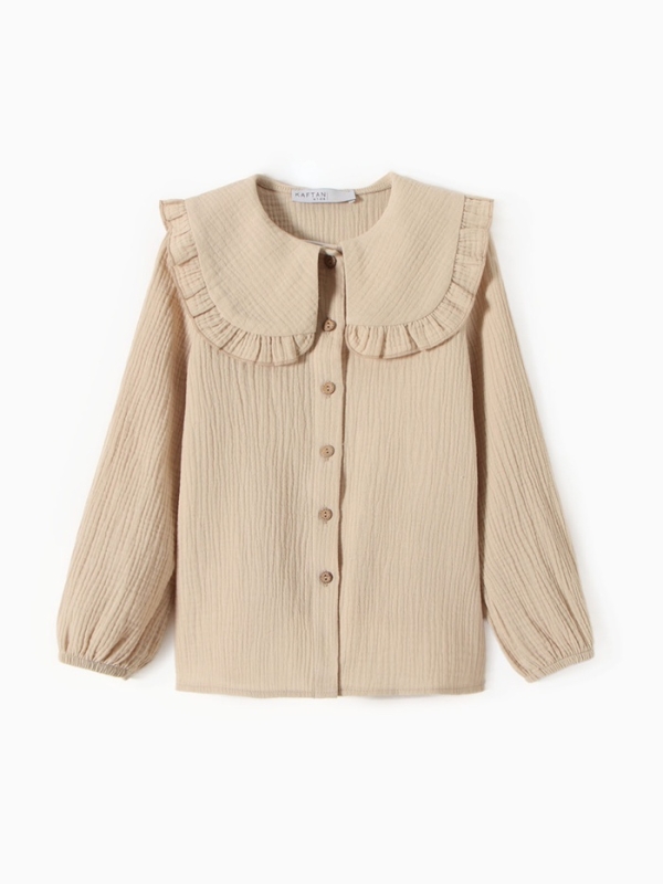 Рубашка детская KAFTAN, р. 32 (110-116), бежевый