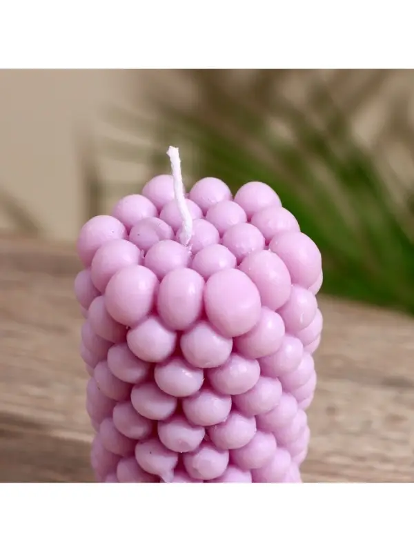 Свеча "Столб шарики" 5х5х9 см, соевый воск, микс