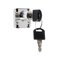 Замок мебельный (мод. 138-22), прямой ригель, корпус ЦАМ, 2 ключа Замок мебельный (мод. 138-22), прямой ригель, корпус ЦАМ, 2 ключа