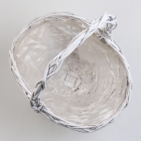 Набор корзин, 37x30х17/20/44 см, 32x28х17/20/40 см, 2 шт, белые, ива Набор корзин, 37x30х17/20/44 см, 32x28х17/20/40 см, 2 шт, белые, ива