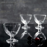 Набор стеклянных креманок для мороженого &laquo;Мальдивы&raquo;, 300 мл, 3 шт