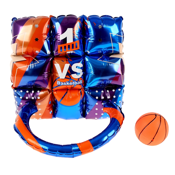 Набор с фольгированными шарами &laquo;Баскетбол&raquo;, под воздух