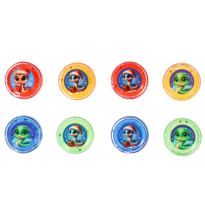 Новый год. Йо-йо &laquo;Веселимся вместе&raquo;, змейки, в шоубоксе