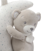 Подвеска музыкальная «Серый мишка», заводная, с погремушкой, на кроватку, коляску, Крошка Я Подвеска музыкальная «Серый мишка», заводная, с погремушкой, на кроватку, коляску, Крошка Я