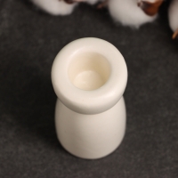 Подсвечник "Лунд" белый глянец, 4х4х8см Подсвечник "Лунд" белый глянец, 4х4х8см