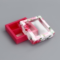 Коробка для конфет 4 шт "Самой любимой", 12,6 х 12,6 х 3,5 см. Кондитерская упаковка Коробка для конфет 4 шт "Самой любимой", 12,6 х 12,6 х 3,5 см. Кондитерская упаковка