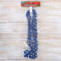 Бусы на ёлку 2,7 м d-8 мм "Шарики рельефные" микс