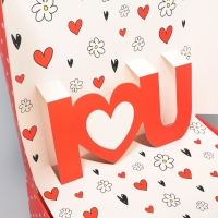 Коробка подарочная складная, упаковка, &laquo;Любовь&raquo;, 26 х 26 х 8 см