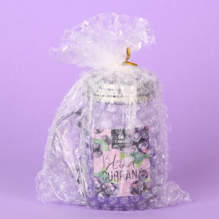 Ароматическая свеча в стекле &laquo;Black currant&raquo;, 8.5 х 7.2 см.
