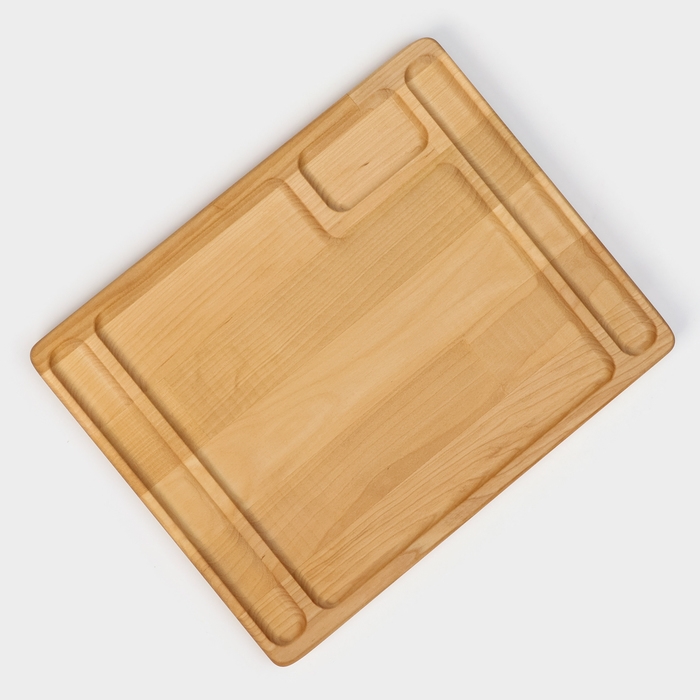 Доска-тарелка для подачи стейка Adelica, 28×22×1,8 см, берёза Доска-тарелка для подачи стейка Adelica, 28×22×1,8 см, берёза