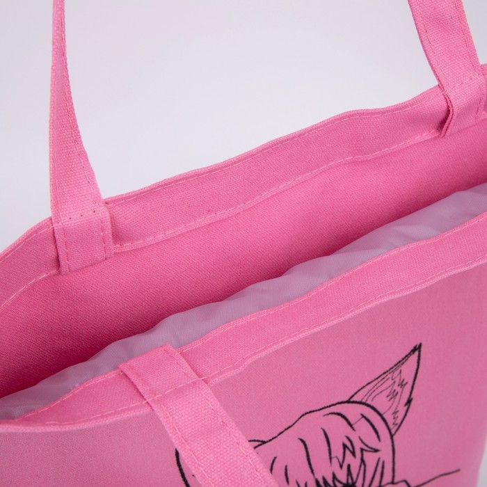 Шопер детский для девочки «Девочка», 35 х 0,5 х 40 см, вышивка, розовый Шопер детский для девочки «Девочка», 35 х 0,5 х 40 см, вышивка, розовый