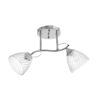 Люстра "Нора" 2х60Вт Е27 Хром 50х22х26см Люстра "Нора" 2х60Вт Е27 Хром 50х22х26см